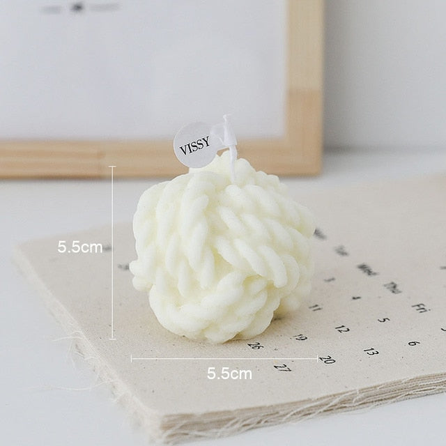 Creative Wool Ball Candle