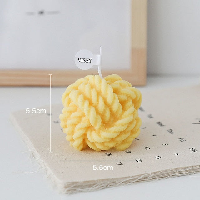 Creative Wool Ball Candle