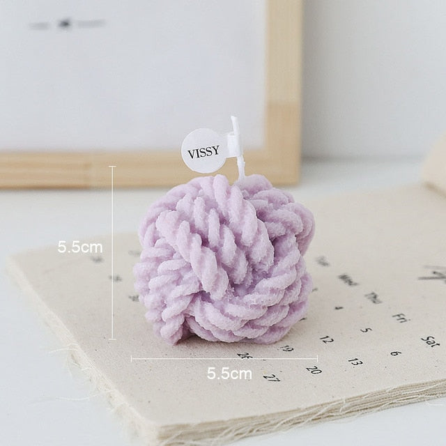 Creative Wool Ball Candle