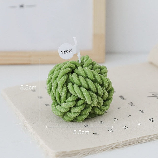 Creative Wool Ball Candle