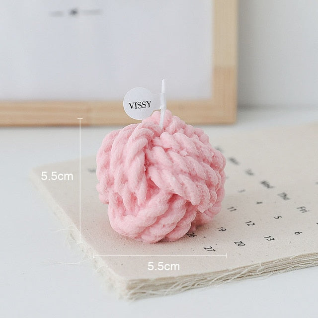 Creative Wool Ball Candle