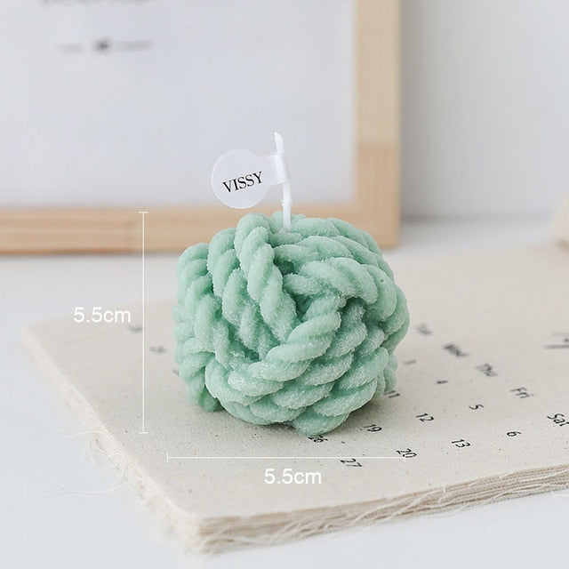 Creative Wool Ball Candle