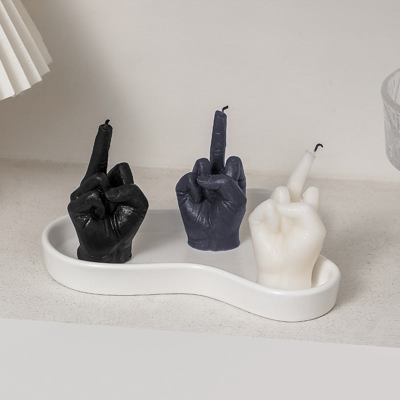 Middle Finger Shaped Scented Candles