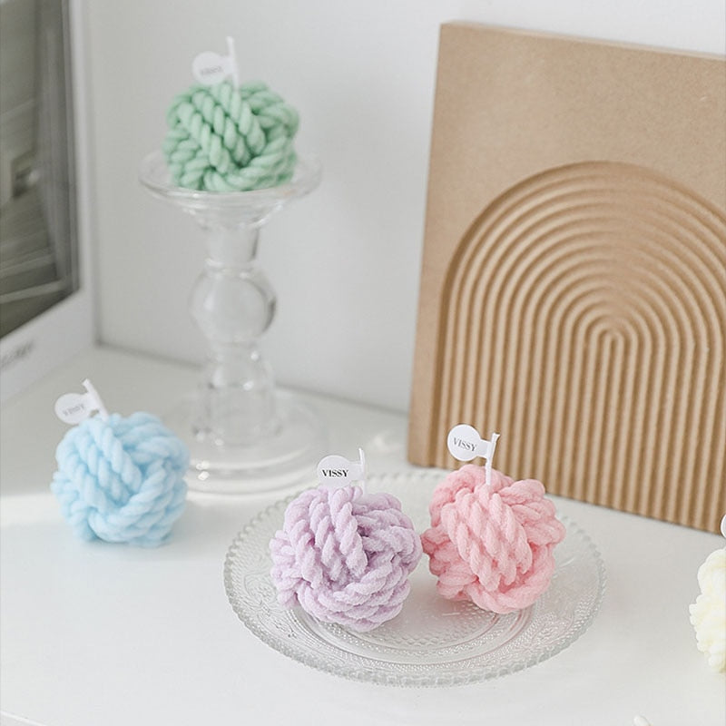 Creative Wool Ball Candle