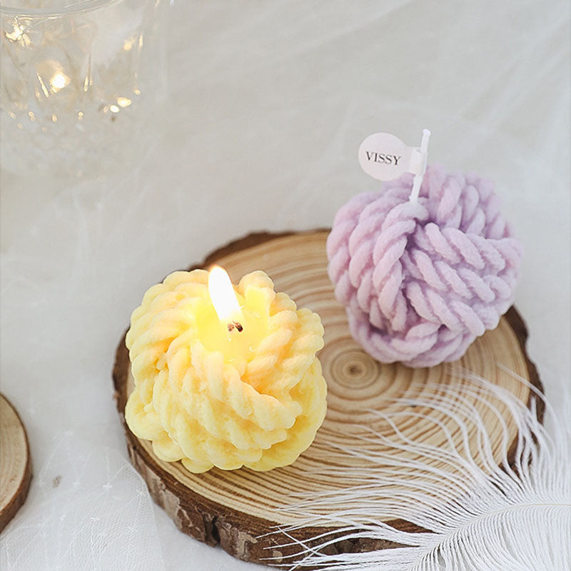 Creative Wool Ball Candle